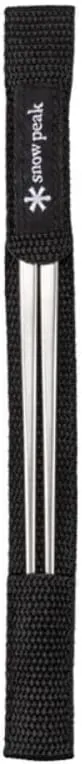 Snow Peak Titanium Chopsticks - Essential & Durable Camping Cutlery - Titanium Chopsticks with Carry Case for Convenient Storage & Packing - Utensils for Camping, HIking & Home - Green