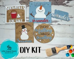 Snowballs for Sale Tiered Tray  DIY- Winter Tier Tray Bundle