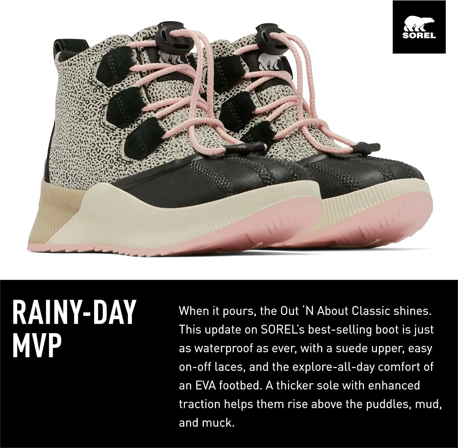 Sorel Youth Unisex Youth Out N About Classic Waterproof Boots