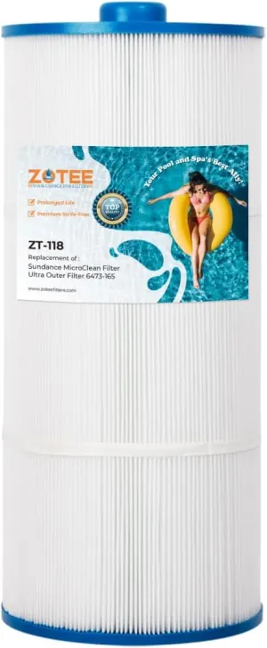 Spa Filter Replacement for Sundance Microclean Ultra Outer Filter 6473-165,Darlly 80803, Fit Inner Filter 6473-164, Series 880, Hot Springs Spa Filters, 80 Sq.Ft, 1 Pack