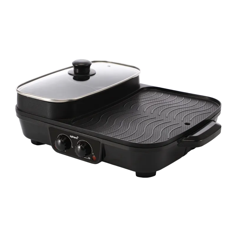 Sphere Hot Pot Electric BBQ 240VAC Combo Skillet