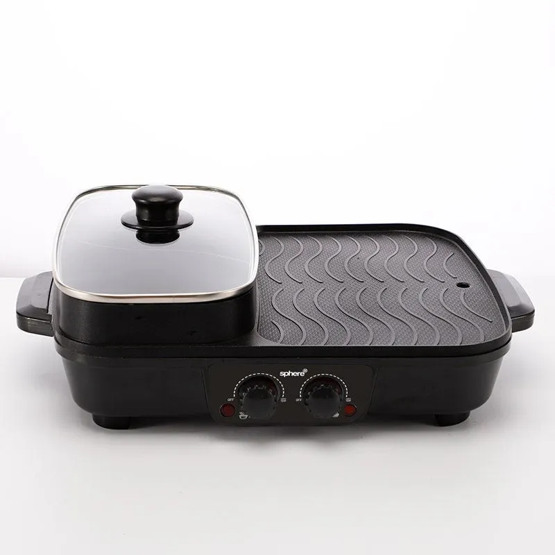 Sphere Hot Pot Electric BBQ 240VAC Combo Skillet