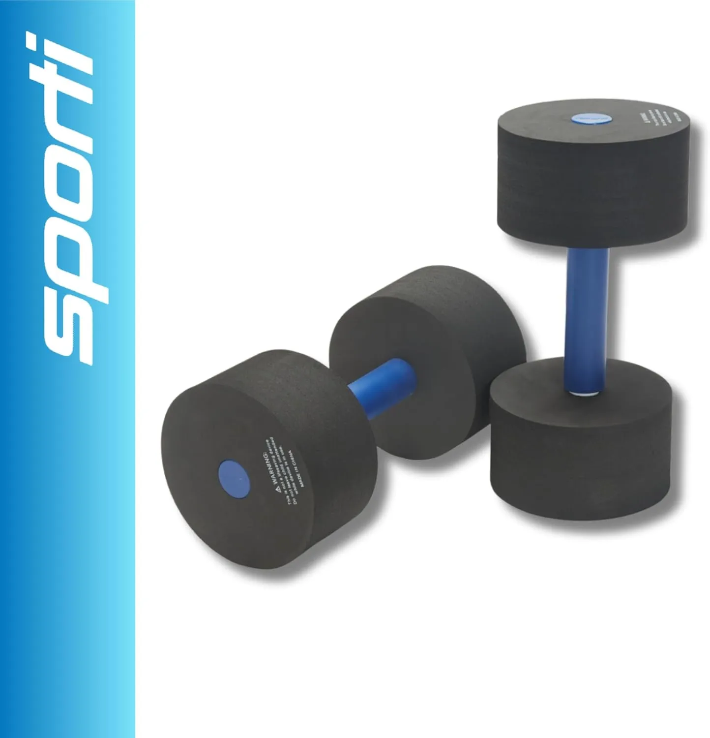 Sporti Aquatic Fitness Dumbbells Water Weights for Water Aerobics Fitness and Pool Exercises, Strengthening Upper Body