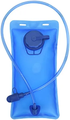 Sports Water Bag with Water Pipe and Direct Drinking Water Nozzle Water Storage Bottle for Outdoor Camping Hiking Running Portable Blue