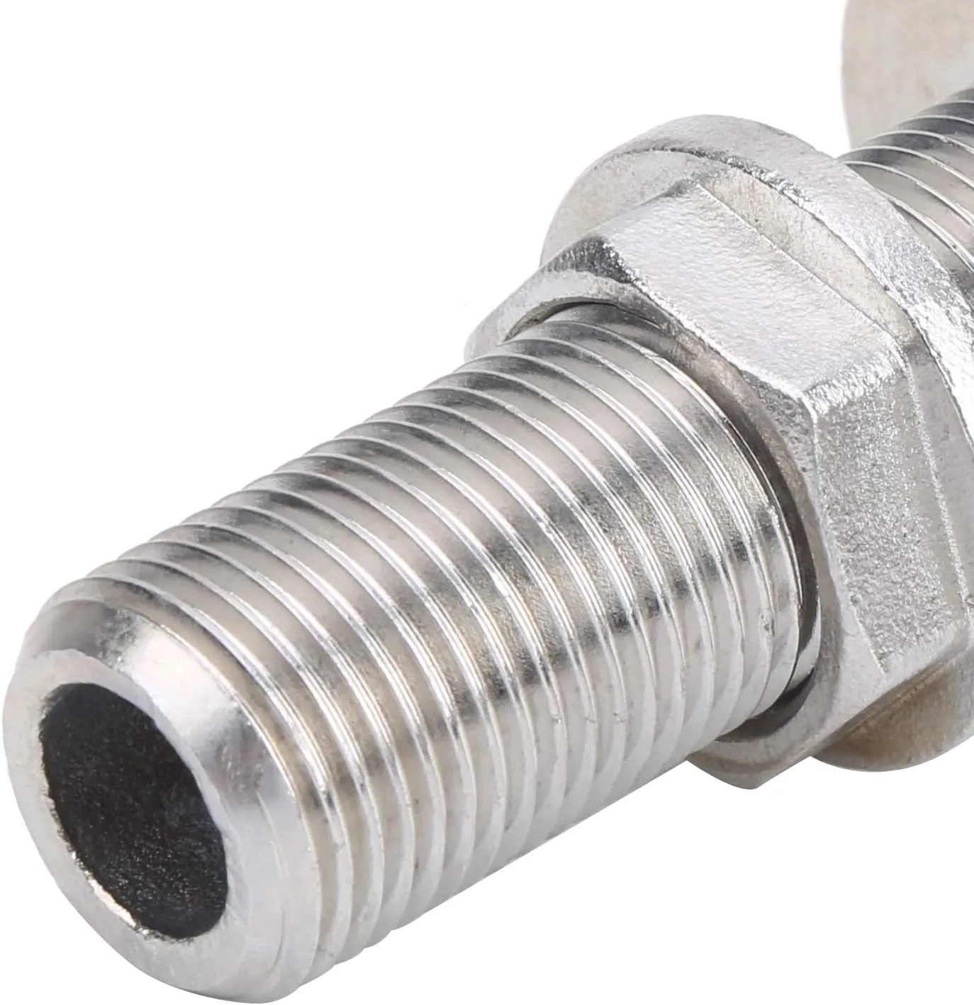 Stainless Steel 316 Marine Boat Intake Strainer Thruhull Water Pickup Filter Scoop for Boat Pump, Sturdy Silver Mjs023