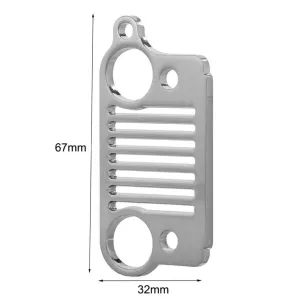 Stainless Steel Grill Keychain