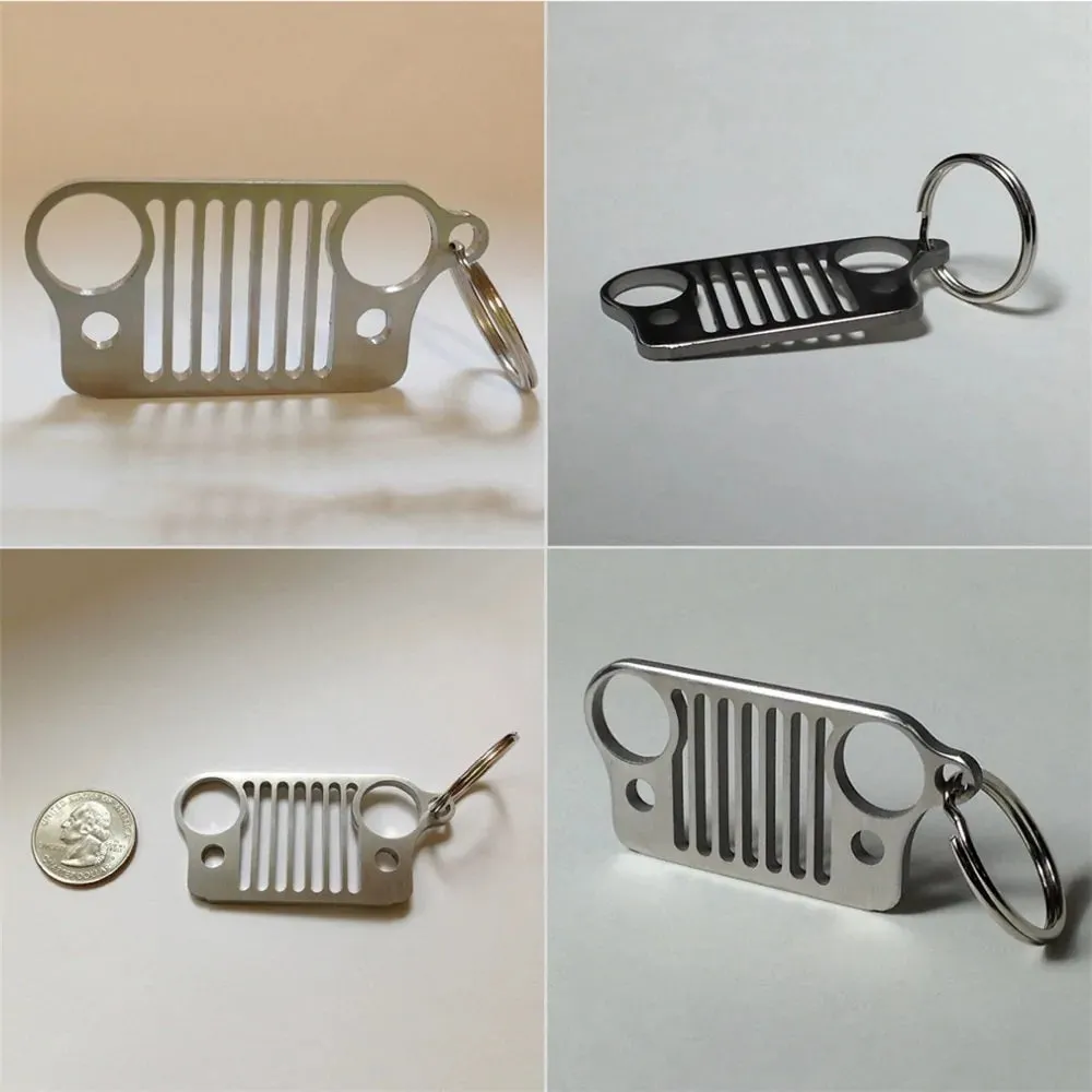 Stainless Steel Grill Keychain