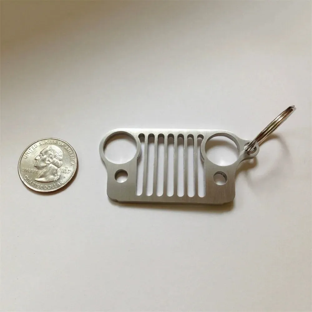 Stainless Steel Grill Keychain
