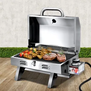 Stainless Steel Portable Gas LPG BBQ Single Burner with Grill Plate