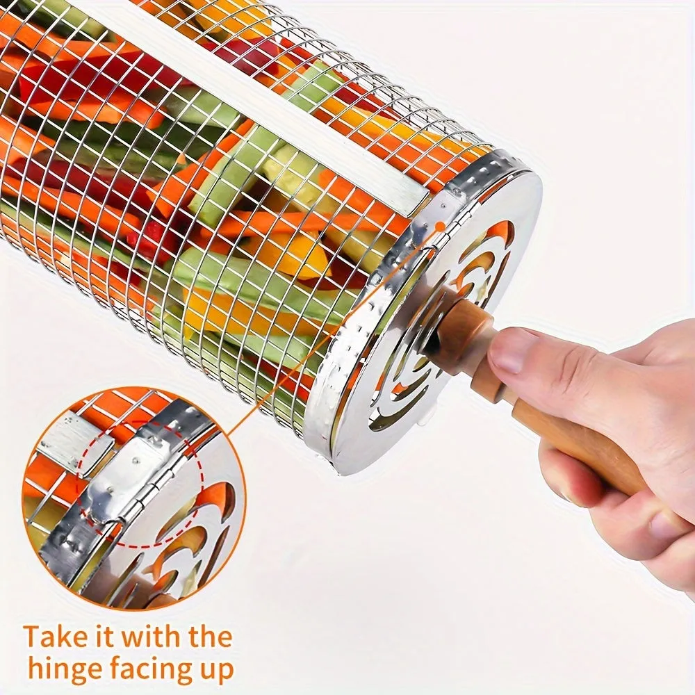 Stainless Steel Rolling Grill Baskets