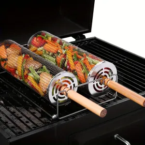 Stainless Steel Rolling Grill Baskets