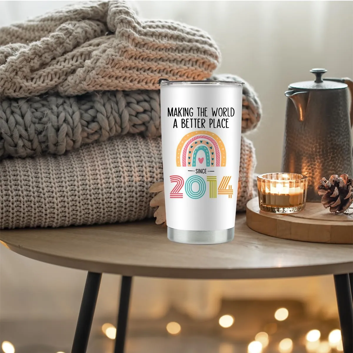 Stainless Steel Vacuum Insulated Tumbler - 20 oz, 11th Birthday Gift Idea for Girls