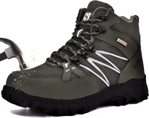 SUADEX Steel Toe Boots for Men Work Safety Indestructible Boots for Women Construction Shoes Composite Toe
