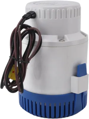 Submersible Pump, Overheat Prevention Boat Bilge Pump Erosion for Swimming Pool (12V)