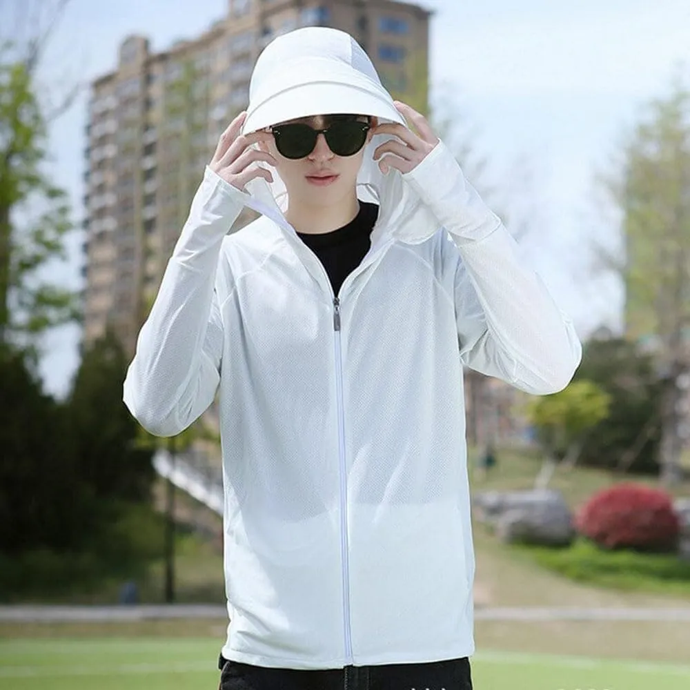 Sun Protection Jacket Unisex, Zip Up Hoodie Long Sleeve,UV Cooling Hoodie Long Sleeve