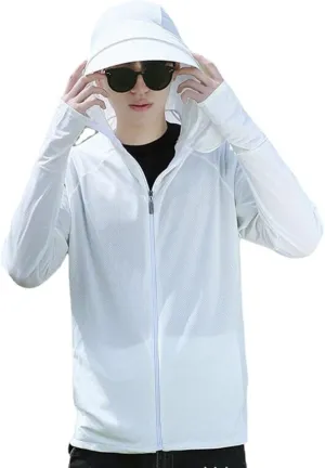 Sun Protection Jacket Unisex, Zip Up Hoodie Long Sleeve,UV Cooling Hoodie Long Sleeve