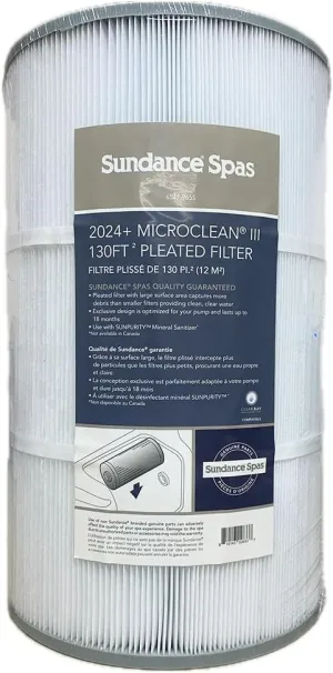 Sundance Spas MicroClean® III 130FT² Pleated Filter (6541-965S), white