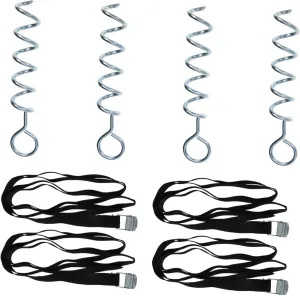 SUPVOX 1set Professional Dog Anchors Heavy Duty Spiral Tent Stakes for Secure Camping Climbing and Outdoor Activities Wear-Resistant Ground Anchors for Dogs and Tents