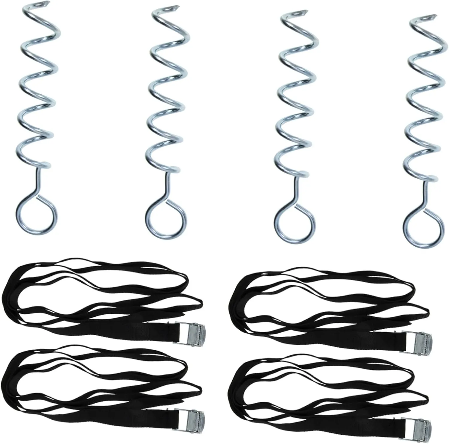 SUPVOX 1set Professional Dog Anchors Heavy Duty Spiral Tent Stakes for Secure Camping Climbing and Outdoor Activities Wear-Resistant Ground Anchors for Dogs and Tents