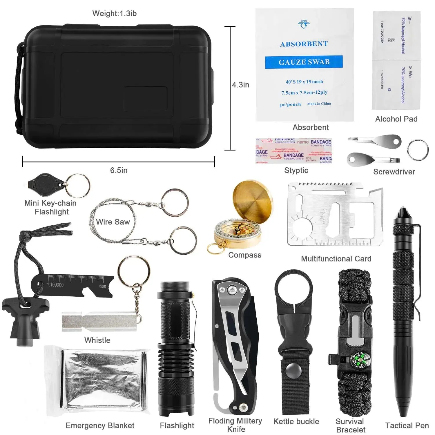Survival Camping Wireless Outdoor Kit 18 in 1 for Gear Trips Limited access