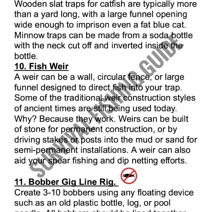 Survival Fishing - SHTF Tips and Techniques For Catching Fish