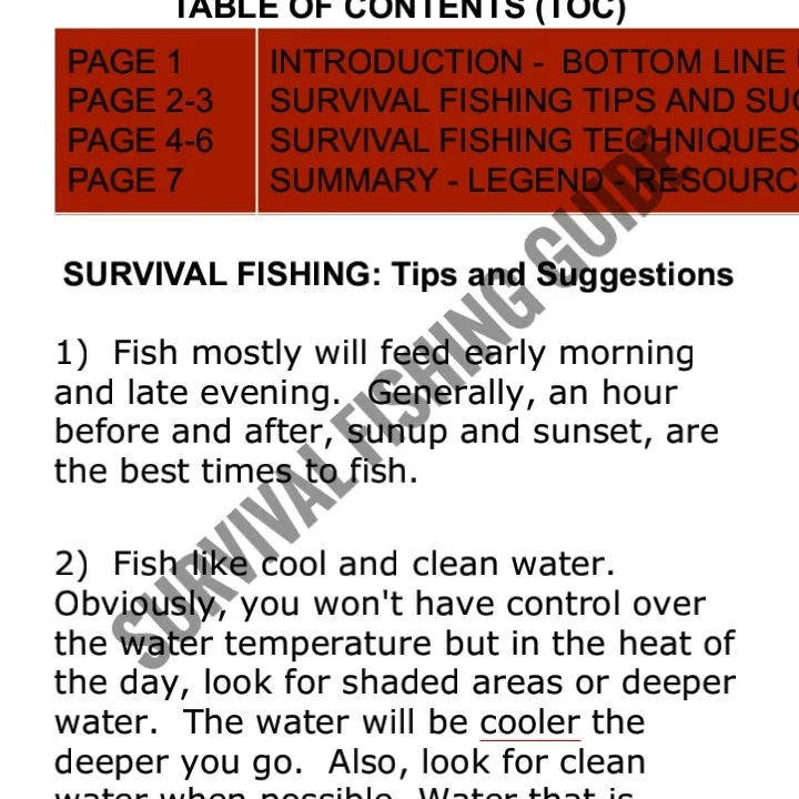 Survival Fishing - SHTF Tips and Techniques For Catching Fish