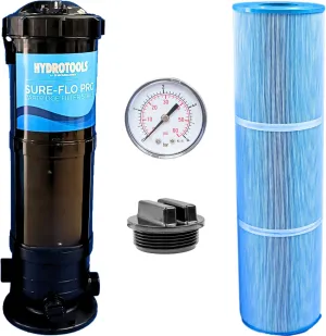 SWIMLINE HYDROTOOLS Above-Ground Pool Cartridge Filter Tank, Sure-Flo 120 Sq Ft w/ Element