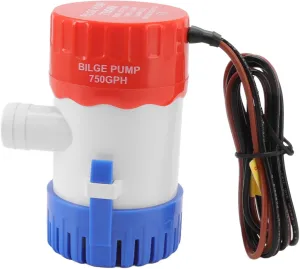 SWOQ Bilge Pump, Filter Device Nonautomatic Water Pump No Noise for (750GPH 12V)