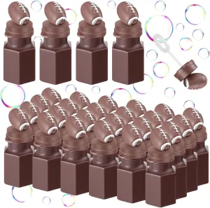 Syhood 24 Pcs Football Bubbles Party Favors Sports Ball Shape Bubble Wand 0.3 oz Sport Party Bottle for Gift Goodie Bag Stuffers Birthday Supplies