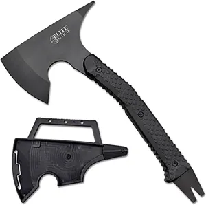 Tactical Axe with Nylon Fiber Handle - For Survival Emergency Combat with Head Cover - ET-AXE001BK