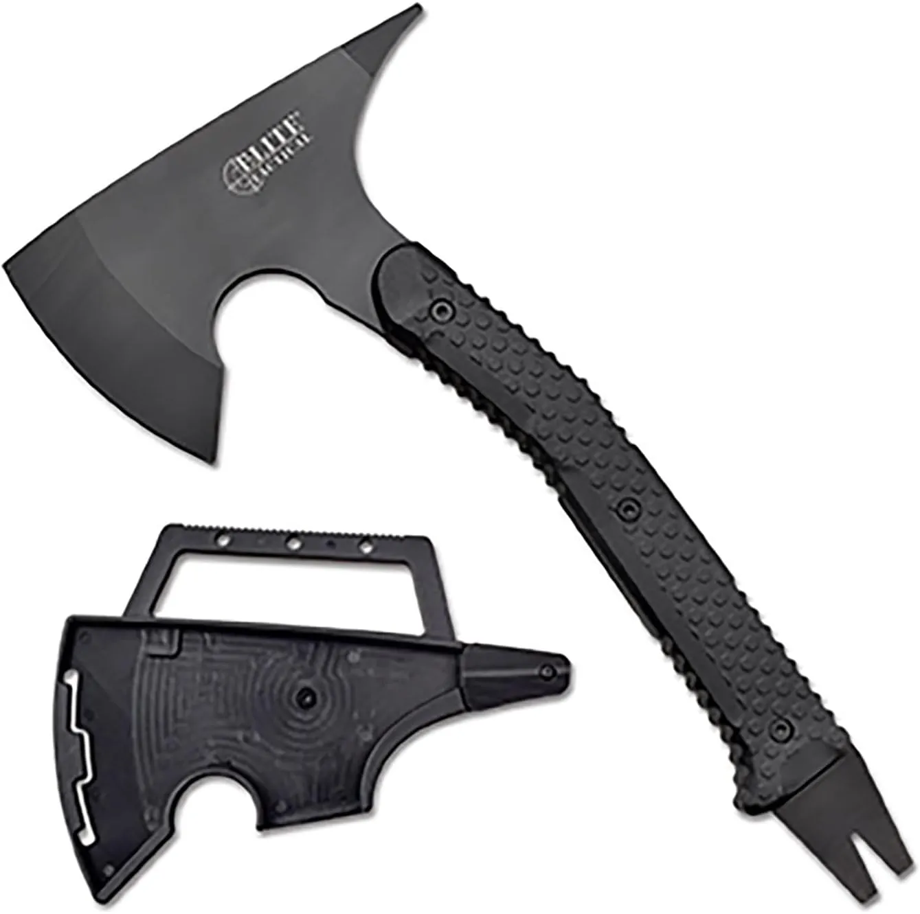 Tactical Axe with Nylon Fiber Handle - For Survival Emergency Combat with Head Cover - ET-AXE001BK