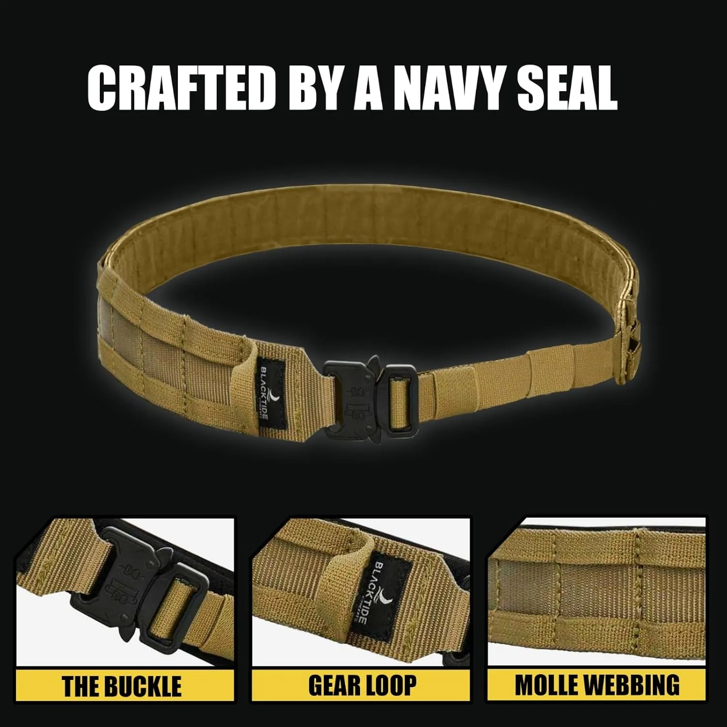 TACTICAL BATTLE BELT | Navy SEAL Designed, Tested & Guaranteed| Tactical & MOLLE Gear