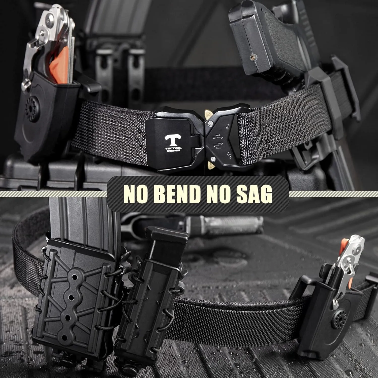 Tactical Battle Belt Quick Release Gun Belt, Reinforced 1.5" Duty Belts Law Enforcement Combat Belt Heavy Duty Rigger Belts