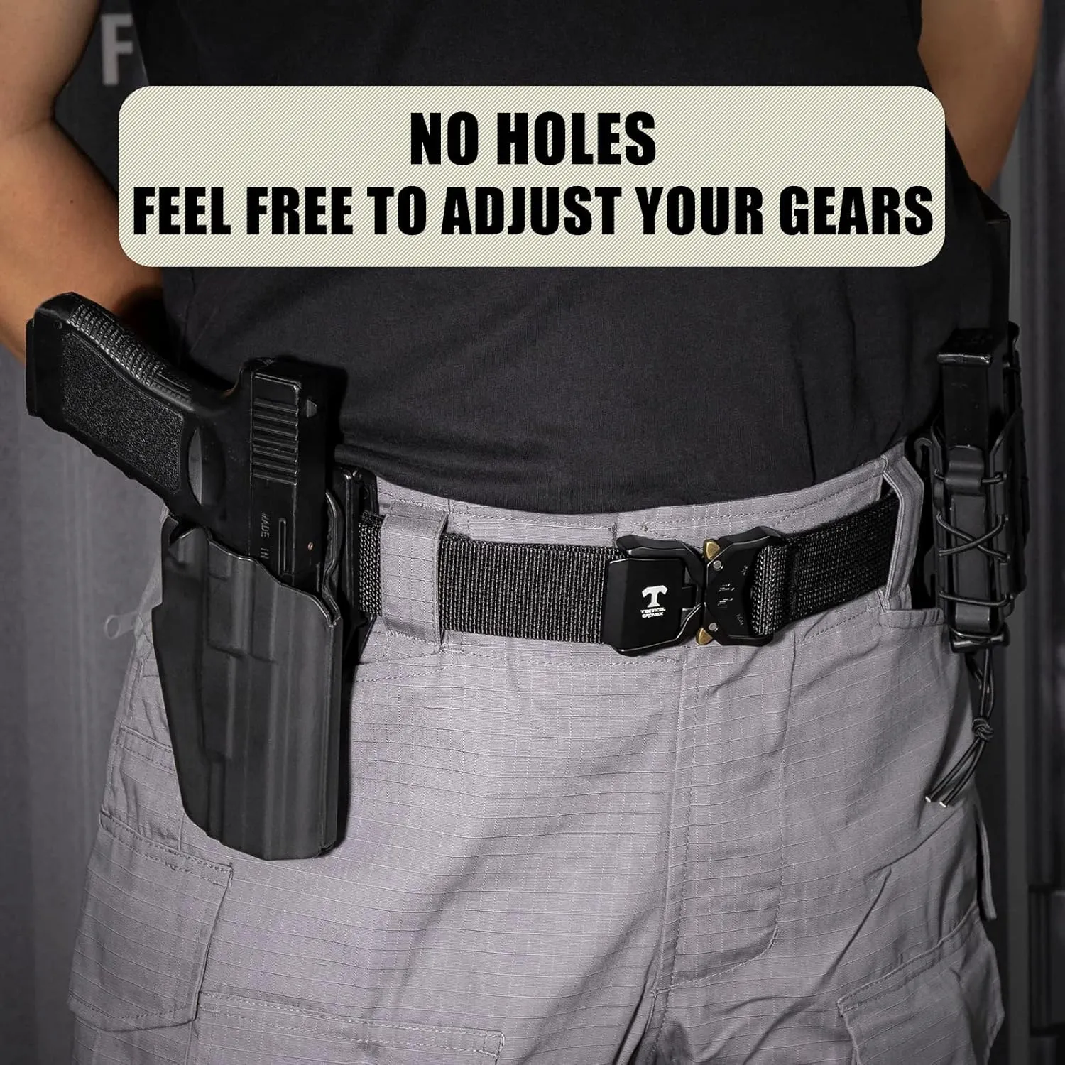 Tactical Battle Belt Quick Release Gun Belt, Reinforced 1.5" Duty Belts Law Enforcement Combat Belt Heavy Duty Rigger Belts