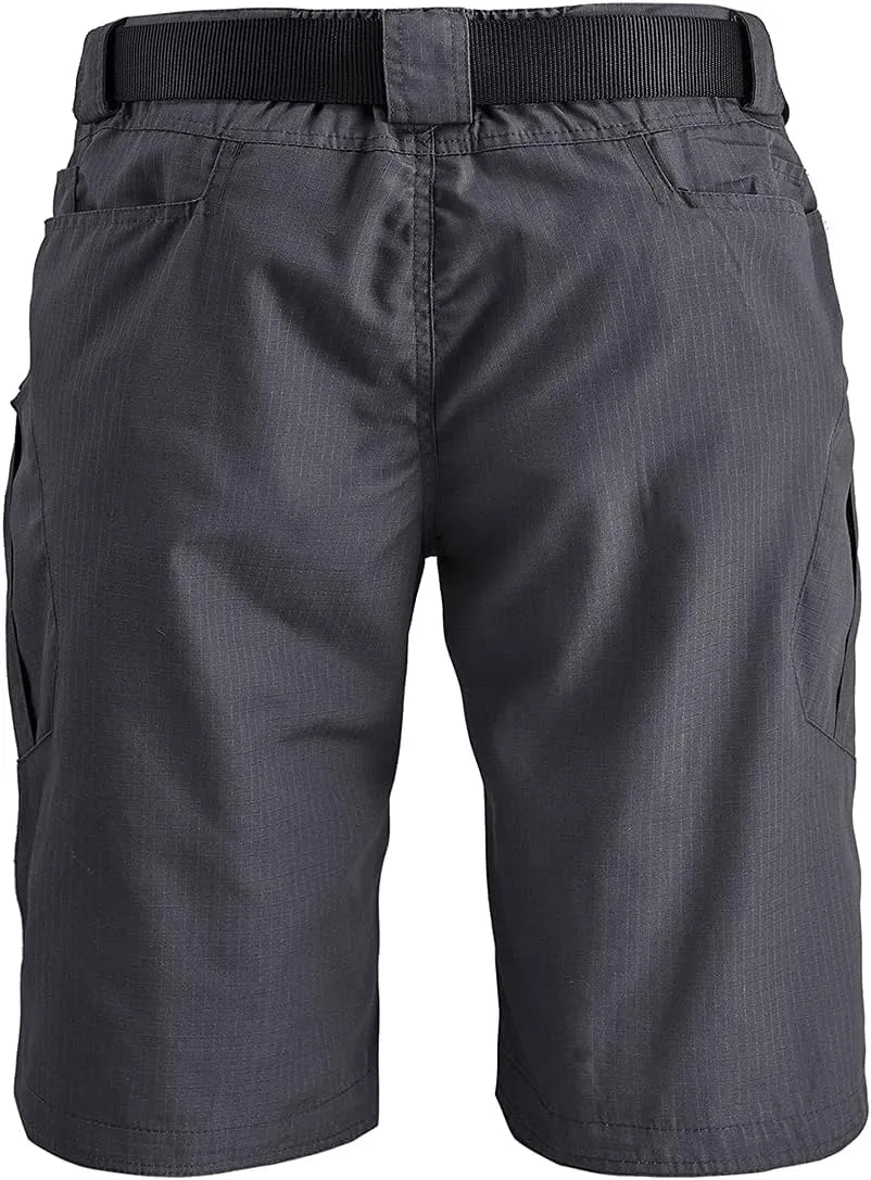 Tactical Cargo Workout Shorts for Men Outdoor Hiking Fishing Combat Casual Work Short Multi Pockets (No Belt)
