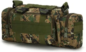 Tactical Fanny Pack Military Assault Waist Bag Hip Belt MOLLE Sling Army Shoulder Bag Camera Handlebar Range Bags (Desert digital)