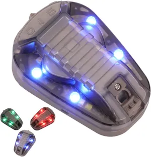 Tactical Marker Helmet Light Survival Signal Light Military Identification Light IR and Visible LED Helmet Strobe Military IFF Helmet Light for Outdoor Sports