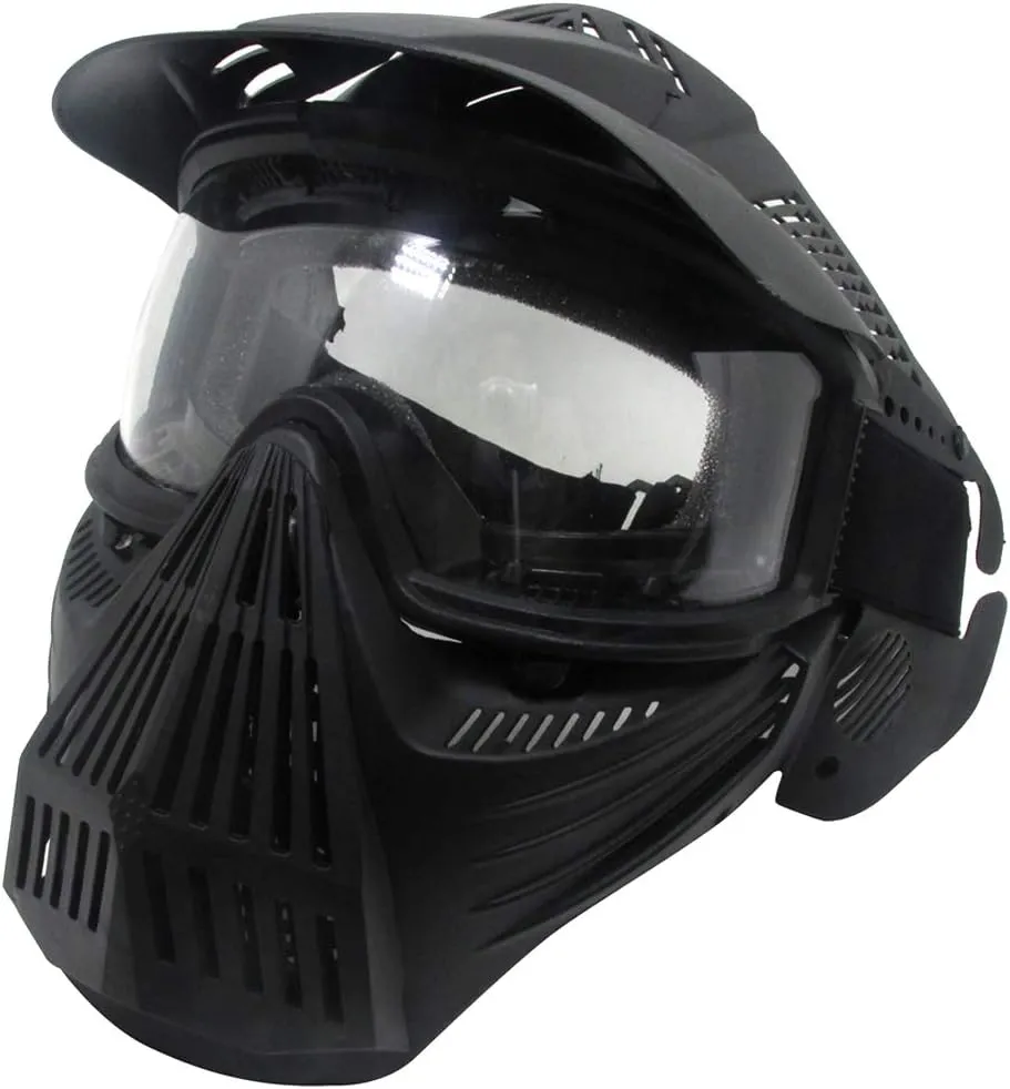 Tactical Mask Airsoft Masks, for Airsoft BB Hunting, CS Game Full Face Tactical Gear, Impact Resistant with Goggles, Motocross Skiing Outdoor Activities