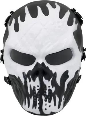 Tactical Mask Skull Full Face Masks, Airsoft Mask, for Halloween Cosplay Party CS Survival Games Shooting