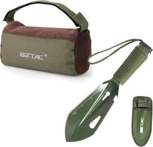Tactical Pre-Filled Mini Hunting Gun Holders Shooting Rest Bag Squeeze Bag with Portable Backpacking Trowel Survival