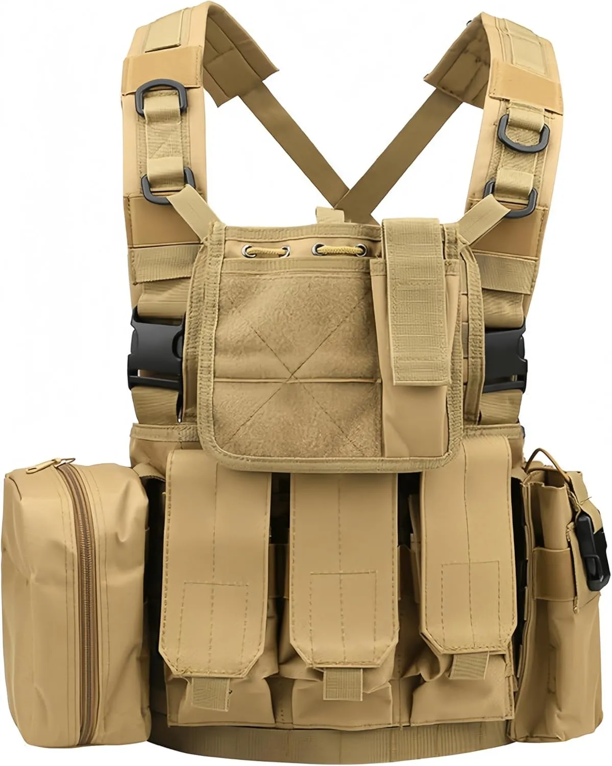 Tactical Vest Survival Training Hunting Vest Outdoor Safety Protection Available Cosplay Adjustable 2WAY