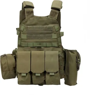 Tactical Vest Survival Vest Adjustable Outdoor Safety Protection Hunting Vest Available for Tactical Vest Cosplay