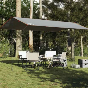 Tarp Low-price and Orange Grey 196.9x115.7" Premium offer Waterproof Camping