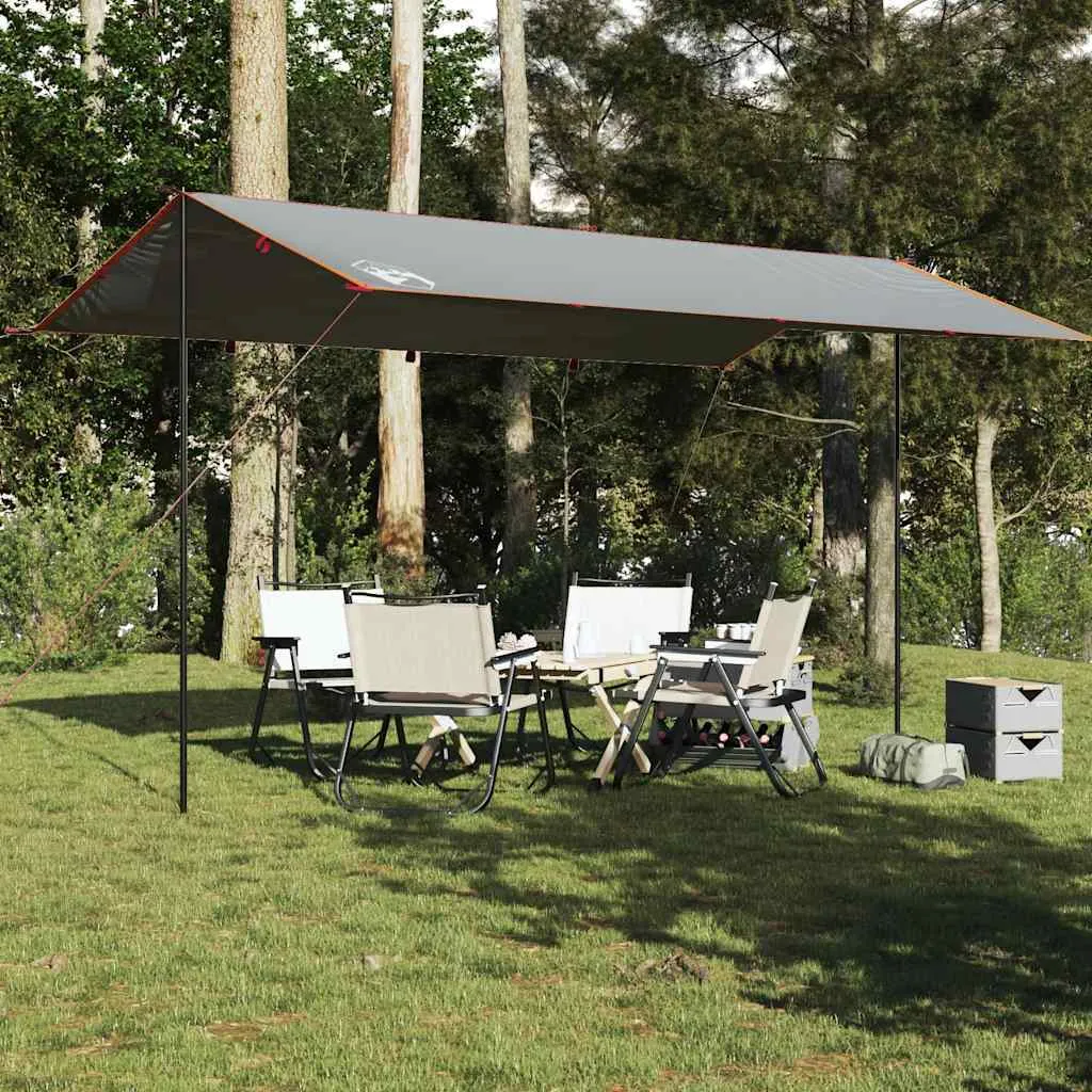 Tarp Low-price and Orange Grey 196.9x115.7" Premium offer Waterproof Camping