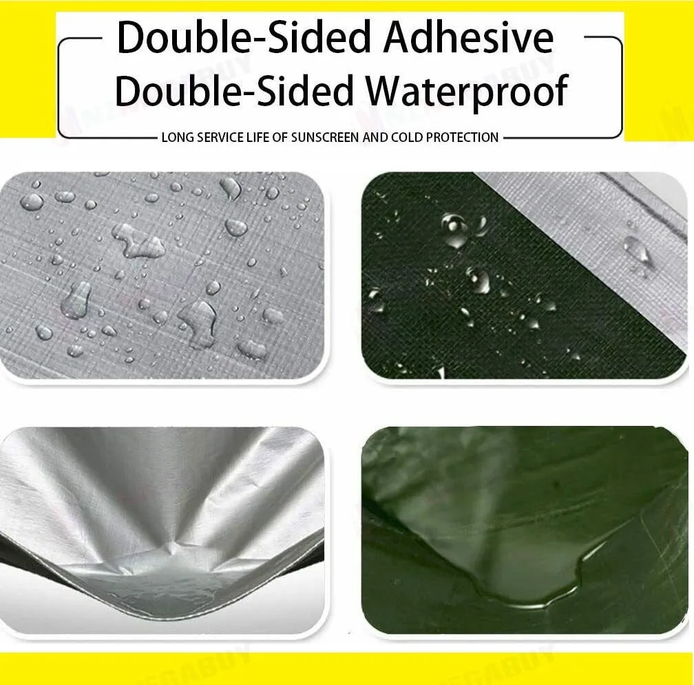 Tarpaulin Tarp Canvas Camping Poly Tarps Heavy Duty Cover 160gsm * 9 Sizes