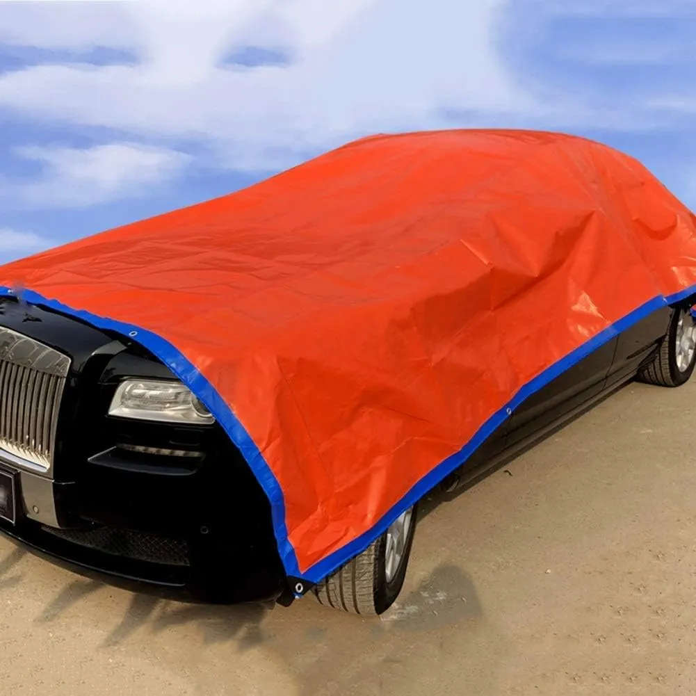 Tarpaulin Waterproof Heavy Duty Protect Materials from Moisture and Dust Lightweight Metal Eyelet Easy to Carry Outdoor Open Air Yard, 21 Sizes (Color : Blue, Size : 6x10m)