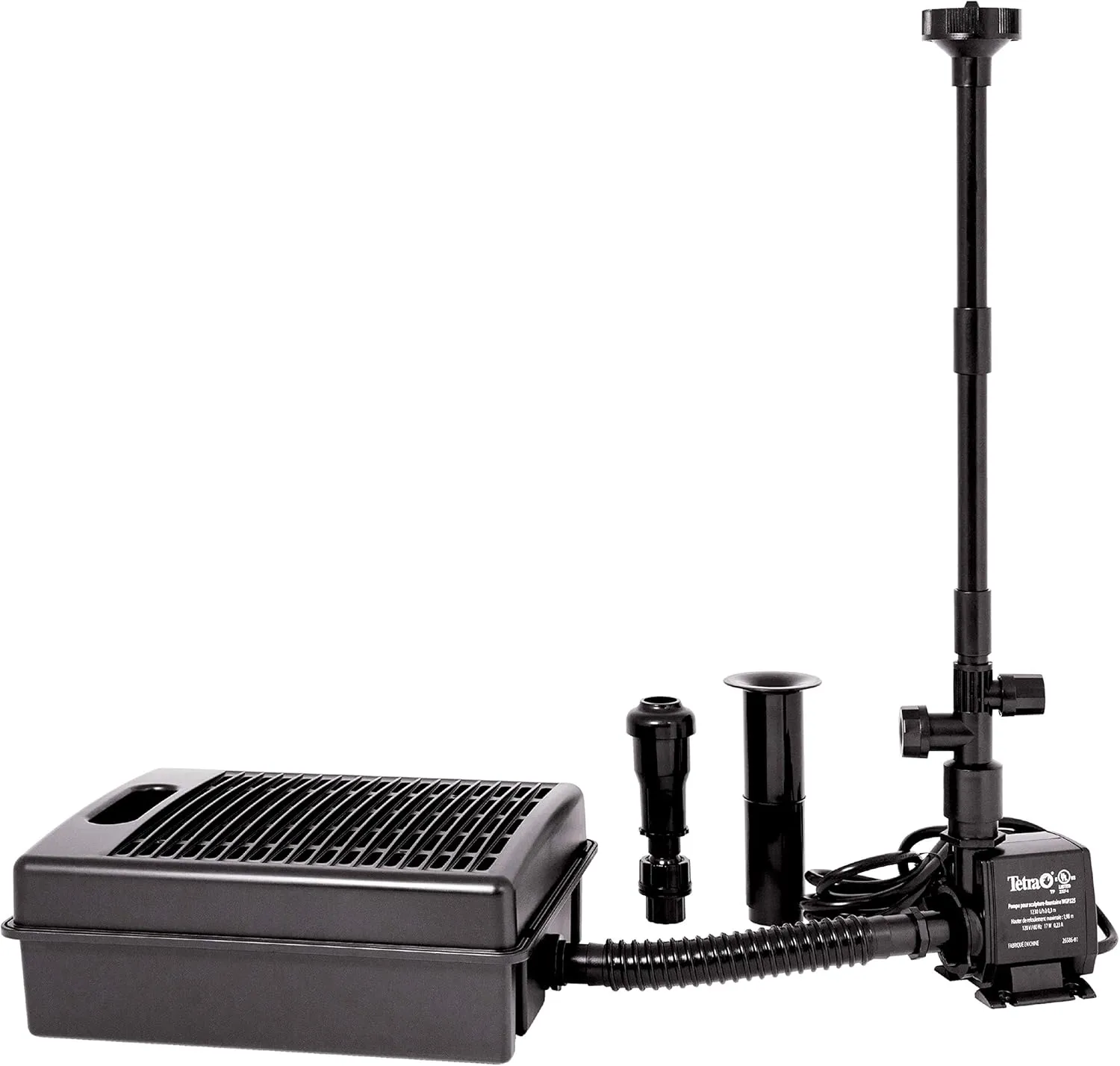 Tetra Pond Filtration Fountain Kit, Includes 3 Fountain Attachments