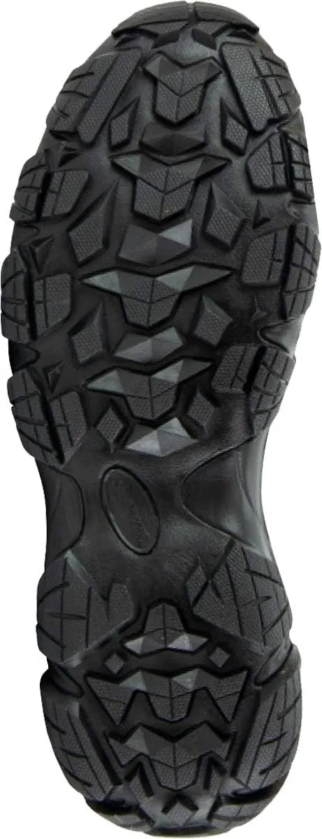 Thorogood Crosstrex Mid Waterproof Hiking Boots for Men - Premium Black Leather and Mesh with Comfort Insole and Traction Outsole; ASTM Rated for BBP and EH Protection