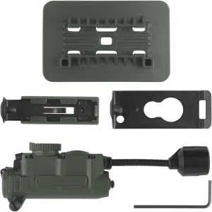 Three Lighting Modes Tactical Flashlight, Modular Personal Lighting System, Tactical Fast Helmet Accessory Safety Signal Survival Light, Helmet Light for Paintball and Tactical Operations(Green)