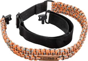 TLO Outdoors Paracord Gun Sling - Tactical 2-Point Rifle Sling, Extra Wide, Adjustable Strap with Swivels for Rifle, Shotgun, and Crossbow for Hunting, Shooting, Gun Safety (550 Rated Nylon)